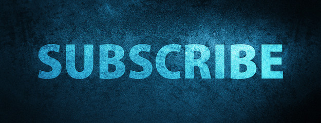 Subscribe special blue banner background
