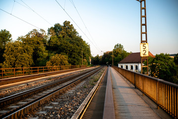 Fototapeta na wymiar Zugbrücke ansicht