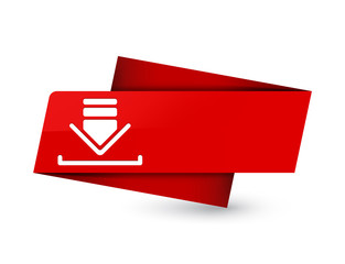Download icon premium red tag sign
