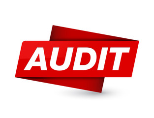 Audit premium red tag sign