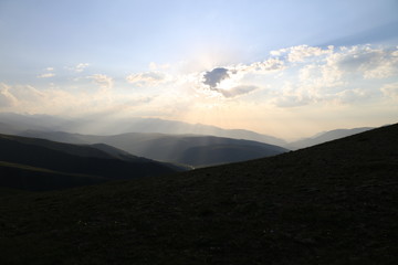 Fototapeta premium Tian Shan Gebirge