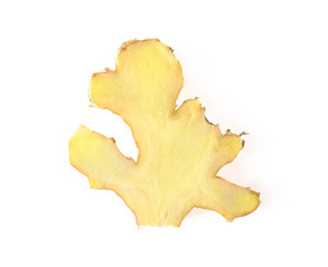 Naklejka premium Ginger fresh Isolated on a white background