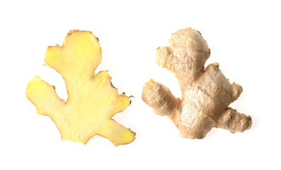 Ginger fresh Isolated on a white background