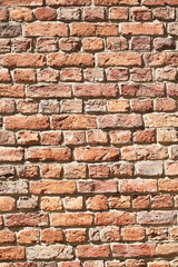 alte Ziegelsteinmauer, Ziegelsteine