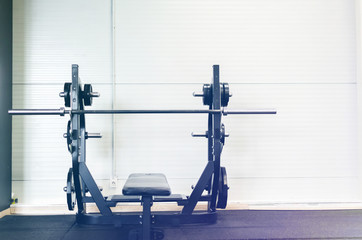 Image of bench in a gym