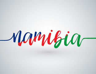 Country Name Written on White Background :  Vector Illustration