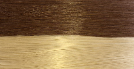 blond and brown hair texture