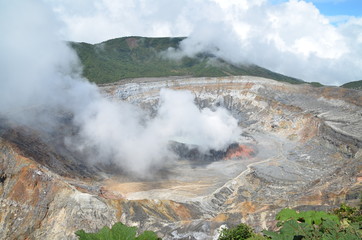 Geothermal geyser in Costa Rica