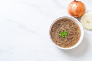 onion soup bowl