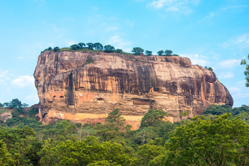 Fototapeta na wymiar Sigiriya is an ancient rock fortress and one of the most legendary icons of Sri Lankan history