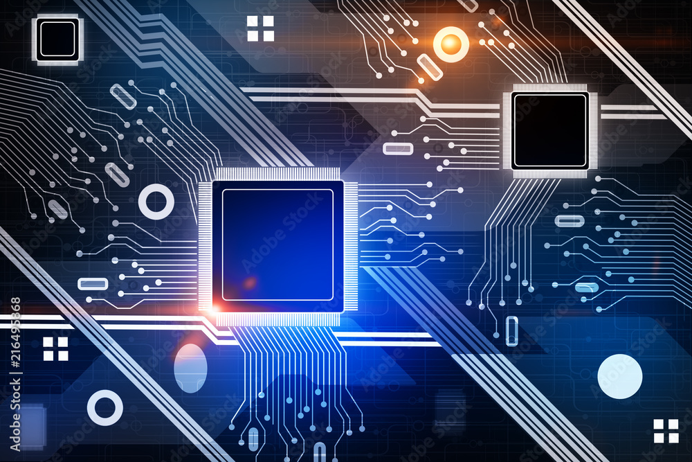 Poster Computing and technology background