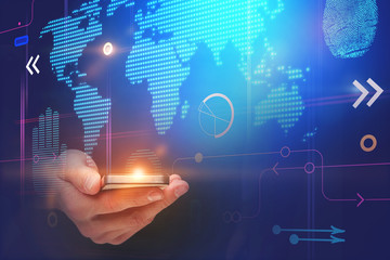 Technology and media concept