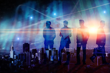 Teamwork, finance and payment concept