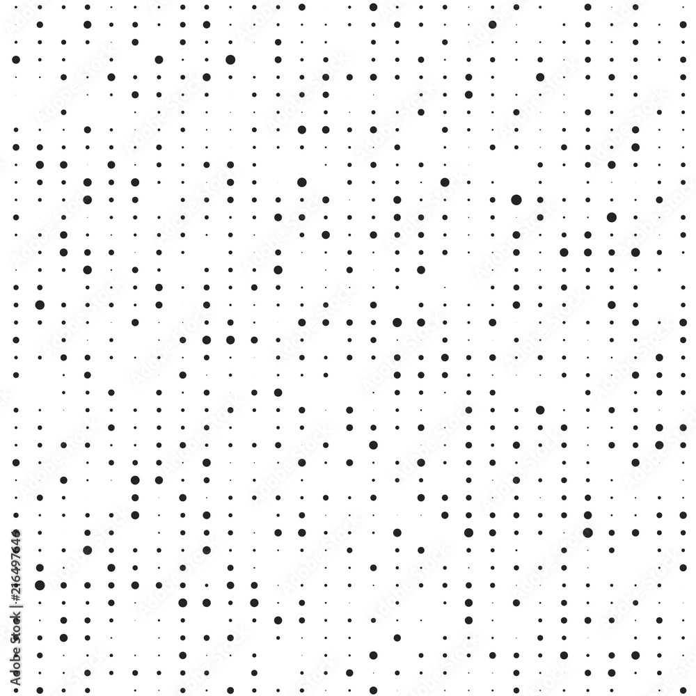 Poster halftone pattern. spotted black and white grunge line background. abstract pattern in pop art style.