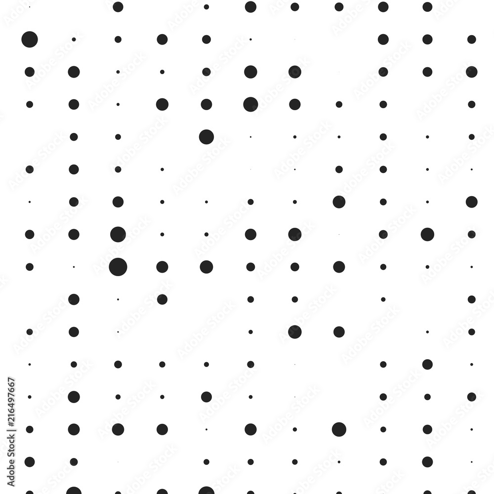 Poster halftone pattern. spotted black and white grunge line background. abstract pattern in pop art style.