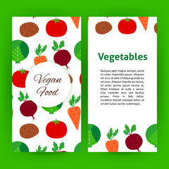 Vegan food flyer