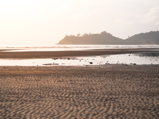 Sunset beach in Thailand.