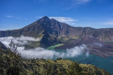 Rinjani mountain range, Lombok, Indonesia.