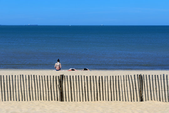 Beach at Chatelaillon Plage near La Rochelle - France