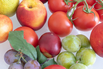 Gesundes Essen als Hintergrund