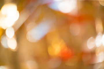 Abstract gold metallic bokeh background