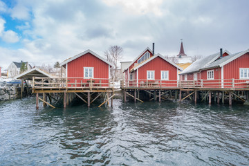 Fototapeta na wymiar Norwegian village