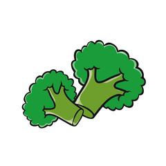 cartoon vector illustration broccoli