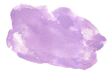 lavender violet color watercolor gouache on white background