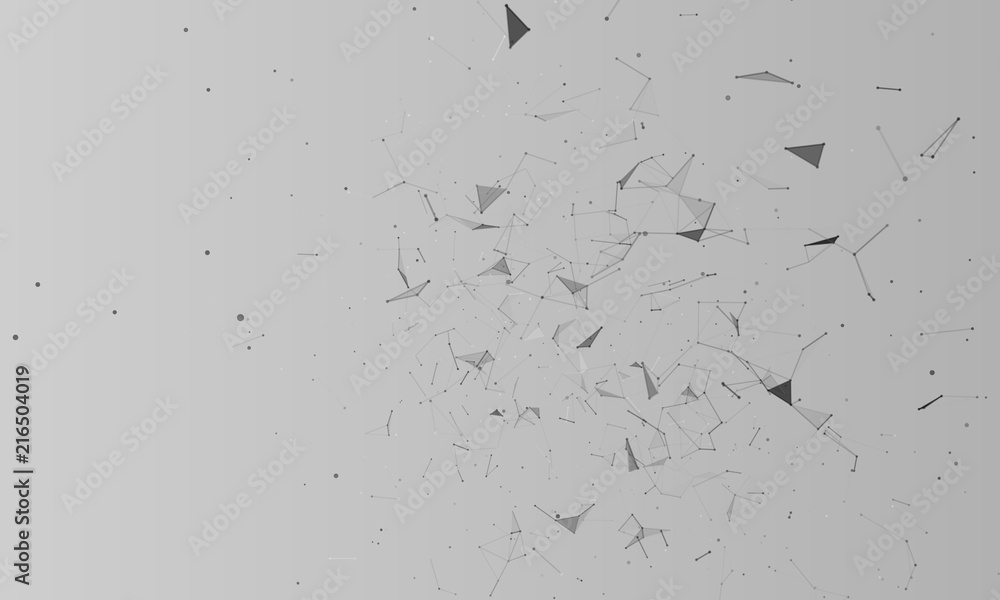 Poster abstract vector background. abstract polygonal background. plexus effect. vector illustration.
