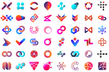 Modern Minimal Vector Logo for banner