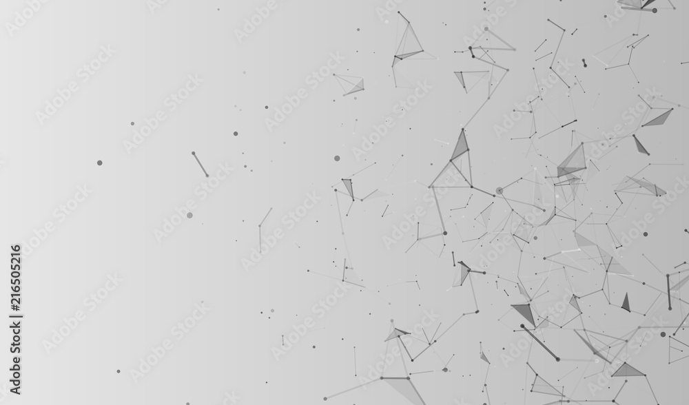 Poster abstract vector background. abstract polygonal background. plexus effect. vector illustration.