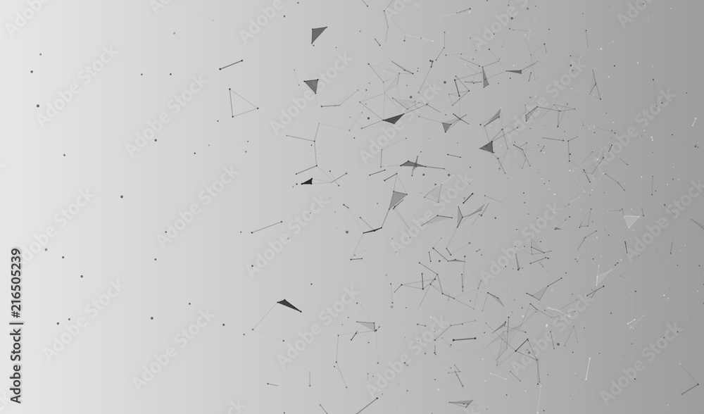 Poster abstract vector background. abstract polygonal background. plexus effect. vector illustration.
