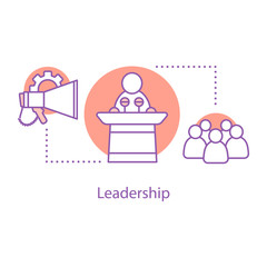 Leadership concept icon