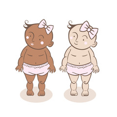 Little kid, toddler. hand drawn style doodle design illustrations.