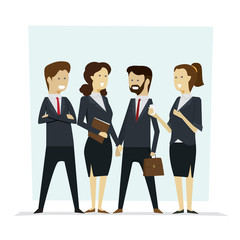 Group business people teamwork and successful, Vector illustration cartoon character.