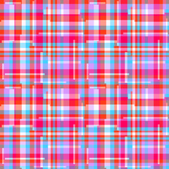 Seamless pattern. Abstract geometric wallpaper of the surface. Checkered multicolored background. Pretty texture. Print for polygraphy, t-shirts and textiles. Doodle for design. Art creation