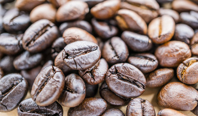 close up coffee beans