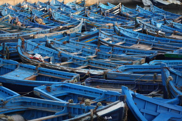 Fototapeta na wymiar Fischerboote im HafenFischerboote im Hafen von Essaouira