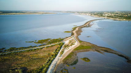 Road to the Madame island, which appears only on low tide