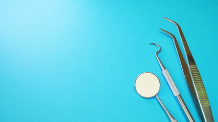 Dentist tools in dental office