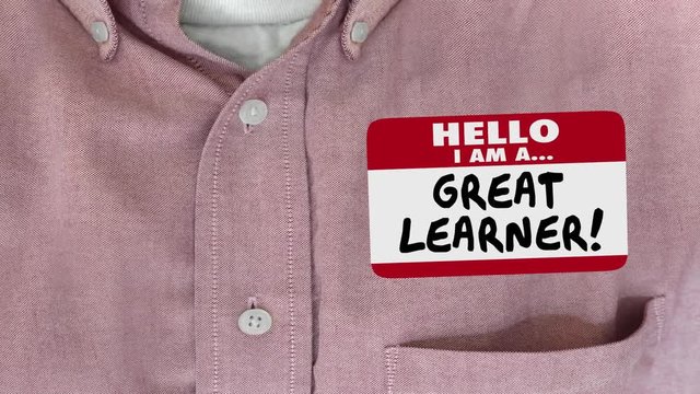Great Learner Student Training Quick Study Name Tag 3d Animation