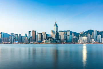 Fototapeta na wymiar Hongkong city skyline scenery