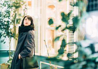 Woman in Winter Illumination