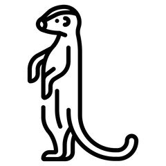 Meerkat Line illustration 