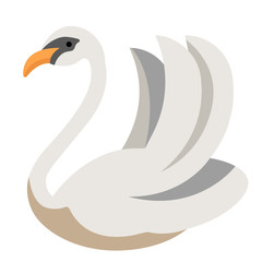 Swan flat illustration