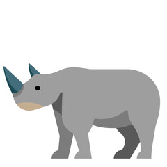 Rhino flat illustration