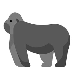 Gorilla flat illustration