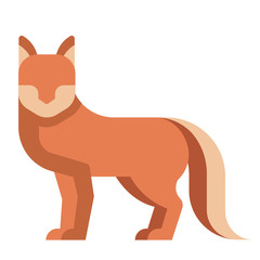 Fox flat illustration