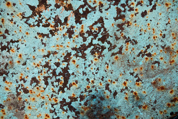 Rusty green metal texture