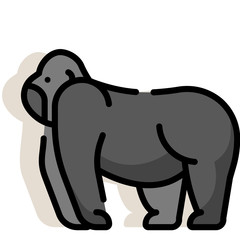 Gorilla LineColor illustration